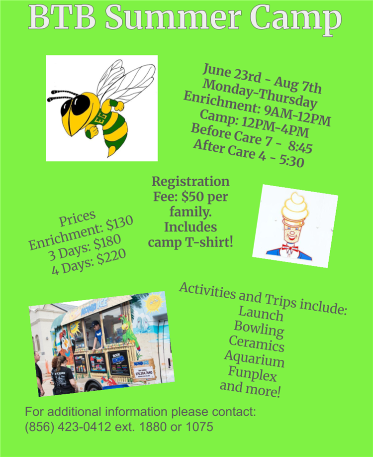  BTB Summer Camp Registration 2025